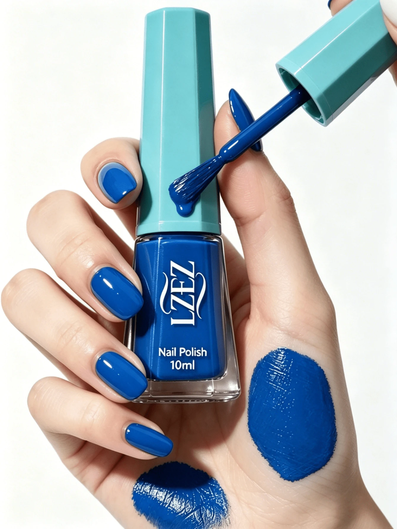 1 Bottle Water-Based Nail Polish - LZEZ - New 10ml No-Bake Peel-Off Long-Lasting Quick-Dry Nail Oil Gentle Color Series Water-Based Nail Polish Peel-Off Quick-Dry Daily Versatile