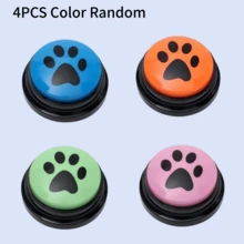 4pcs Dog Communication Buttons With Recording Function, Pet Training Buzzers, Record And Playback 30s Audio, Fun Gift For Dogs - Multicolor - View 25