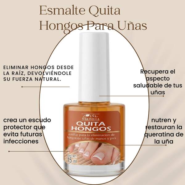 Esmalte tratamiento para uñas, Quita Hongos Auxiliar. KJ