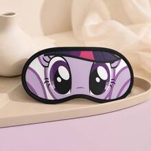 MINISO Masque de sommeil mignon dessin animé My Little Pony Twilight Sparkle, tenue de rentrée scolaire, masque de sommeil violet pour femmes, blocage de la lumière de minuit, ombrage de chambre d'étudiant, cadeau doux pour une amie - Multicolore - Voir 6