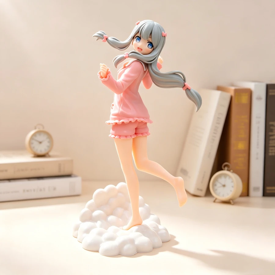 Eromanga Sensei Izumi Sagiri Figure Cute Anime Girl Model Desktop Ornament - 站姿與泉紗霧 - 查看 1
