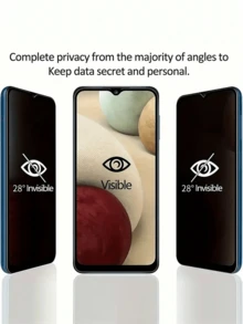 2 Compatible con Samsung A21s A03 A05 A15 A54 5G, Compatible con iPhone 17 16 15 Pro 17promax 17pro 17Air/13, Pantalla completa anti-espionaje cubierta con película de vidrio templado, Protección de privacidad, Resistencia a arañazos, Accesorios de escritorio, Protector de pantalla compatible con Samsung, Protector de pantalla compatible con iPhone 17 Pro, [Versión internacional en lugar de versión local] - Multicolor - Ver 3