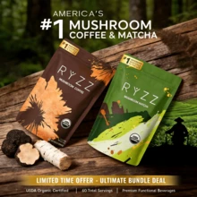 Mushroom Coffee & Matcha Combo – USDA Organic Adaptogens – Clean Energy, Sharp Focus & Brain Fog Support – No Crash, All-Day Performance – Combo = Super Savings - Mushroom Coffee & Matcha Comb - View 1