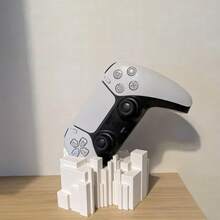 Glitch Style Controller Stand Compatible With PS4/ Controllers, Dual Platform Universal, Pixel Misalignment Desktop Ornament, Creative Gaming Peripheral, Hardcore Gamer Gift - Fault-style Handle Holder - View 4