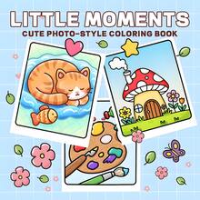 GDTME Little Moments: Student Coloring Book, 24 Pages Of Cute And Cozy Everyday Animals, Warm And Healing, Birthday Gift For Family And Friends, Back-To-School Gift, Halloween, Thanksgiving, Christmas Gift, Party Doodles. - Comfortable Daily Life - View 9