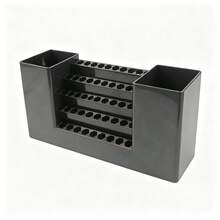 50-Slot Heavy-Duty Plastic Screwdriver Bit Organizer With Hexagonal Top & Tower Storage - Wall-Mountable Drill Bit Case For 6.35mm/2.5" Bits, Plastic Desk Organizer For Tool Storage And Repair Station, Hanging Tool Rack - View 14