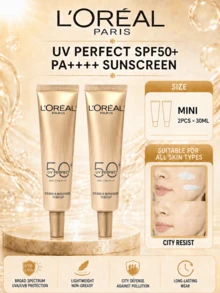 L’Oreal Paris 歐萊雅新多重防護隔離霜，中樣15ml,2pcs，SPF50+PA++++ 、質地輕薄不泛油、持妝清爽，適合所有膚質 - 新多重防護隔離霜外禦小樣 - 查看 1