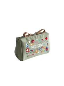 Portable "My Medicine Bag" With Colorful Pill Pattern, Compact First Aid Kit Suitable For Travel And Home, Outdoor Travel Medicine Bag, Available In Multiple Colors, Essential Medical Accessory For Health-Conscious People For Daily/Outdoor/Travel Use, Daily Medical Supplies Organizer - Multicolor - View 18