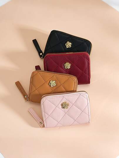 Women's PU Leather Accordion Card Holder, Multi-Slot Large Capacity Bank Card Organizer, Mini Coin Purse