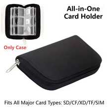 1pc Memory Card Storage Bag, Large Capacity Storage Card Organizer, 22 Card Slots Partition Storage For SD, TF Cards, Lightweight And Portable, Protective And Moisture-Proof, Essential Tool For Photography Enthusiasts - View 8