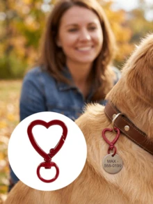 10/30pcs Colorful Rotating Heart-Shaped Lobster Clasp Hooks, Suitable For Bags, Dog Leashes, DIY Jewelry Making Accessories - Heart-shaped Keychain - View 7
