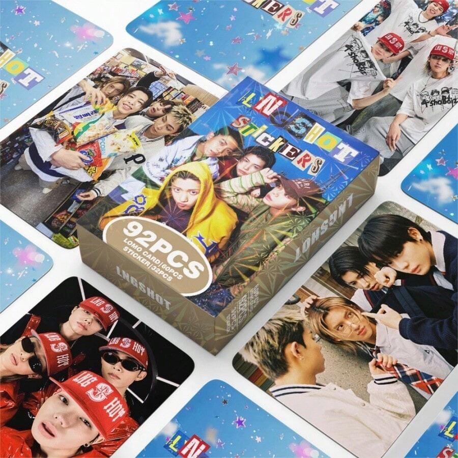 92pcs LNGSHOT New Album SHOT_CALLER Merchandise LOMO Photocards - Multicolor - View 1