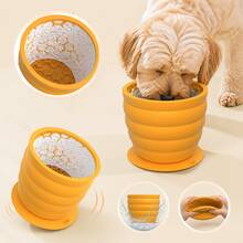 Silicone Maze Slow Feeder Dog Bowl, Non-Slip Anti-Gulping Puzzle Food Dish, Interactive Slow Eating Bowl For Medium & Large Breeds, Pet Feeding Bowl For Fast Eater Dogs - 1公升 - 查看 1
