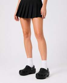 Crocs卡駱馳 Classic Platform Clog 雲朵 沙灘 厚底增高 透氣克駱格時尚休閒 洞洞鞋 4.1cm 女款 黑色 - 黑色 - 查看 8