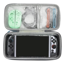 Switch 2 漸層硬殼攜帶收納包，大容量旅行收納袋，可收納底座、充電器與 12 張遊戲卡，便攜防護收納袋，遊戲卡槽收納包，便攜 Switch 旅行收納包 - 查看 8
