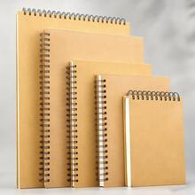 32K/A5/16K/A4/8K Spiral Bound Blank Sketchbook 60 Sheets 180GSM Classic Cover Loose Leaf For Sketching Journaling Notes Diary Suitable For Art Students - Single Piece - View 3