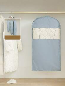 1Pc Down Jacket Compression Dust Cover Wardrobe Clothes Dust Bags, New Transparent Window Hanging Hanger Bags With Self-Compression Zipper - 40% Compression, Suitable For Bedroom, Home And Dorm, Can Store Down Jackets, Suit, Shirts And Other Clothes - Multicolor - View 12