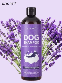 GJYC PET 2-In-1 Dog Shampoo & Conditioner With Lavender Fragrance, Soothing & Refreshing Formula, Infused With Captivating Lavender Scent For A Delightful Bathing Experience, Promoting Healthy And Shiny Coat For Your Beloved Pets - Purple - View 1
