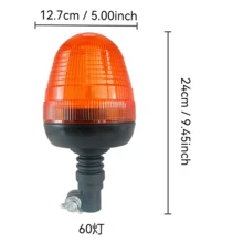 Lampu Peringatan Strobo Forklift 12-24V, Lampu Alarm LED Ultra Terang, Lampu Berputar Berkedip untuk Traktor, Bus Sekolah - Pola wajah 60 LED - View 2