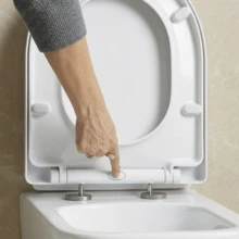 D Shape Quick Release Toilet Seat Soft Close - D-shape - View 2