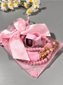 Muslim Prayer Beads Electronic Counting Ring + 99 Beads Set, Clear Digital Display, One-Click Reset, Easy Operation, Adjustable Ring, Comfortable And Durable, Portable And Compact For Carrying, Dedicated Set For Islamic Religious Prayer And Recitation - Multicolor - View 1