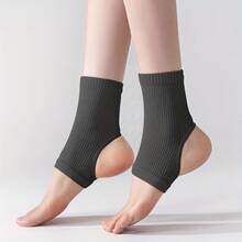 1 Pair Compression Ankle Socks - Unisex Knitted Sports Ankle Support Socks, Suitable For Yoga, Pilates, Daily Wear - Breathable Moisture-Wicking Yoga Socks - Multicolor - View 10