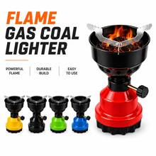 Portable Flame Gas Coal Lighter Burner Compatible With 190g Gas Cartridge - Blue - View 10