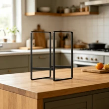 1 pieza Escurridor de platos vertical de metal para cocina, estante de almacenamiento multifuncional para encimera, organizador ligero y elegante para platos/tablas de cortar/tapas de ollas, estante de hierro resistente a la oxidación que ahorra espacio, adecuado para todas las necesidades de almacenamiento y organización de la encimera de la cocina del hogar - Multicolor - Ver 9