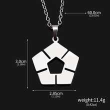 1pc Blue Lock Necklace Men's Anime Football Logo Accessory Keychain Creative Couple Chain Stainless Steel Colorful Cosplay Gift - Multicolor - View 10