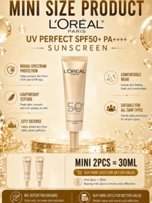 L’Oreal Paris 歐萊雅新多重防護隔離霜，中樣15ml,2pcs，SPF50+PA++++ 、質地輕薄不泛油、持妝清爽，適合所有膚質 - 新多重防護隔離霜外禦小樣 - 查看 4