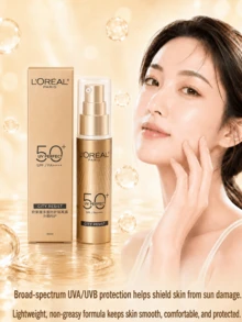 L’Oreal Paris 歐萊雅新多重防護隔離霜，正裝30ml，小樣15ml，SPF50+PA++++ 廣譜抵禦 UVA/UVB、質地輕薄不泛油、抵禦城市污染、持妝清爽，適合所有膚質日常通勤防曬、出門便攜補塗及護膚禮盒搭配 - 新多重防護隔離霜外禦內護 - 查看 2