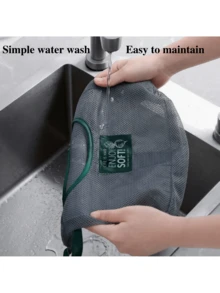 1/2 Pcs Multi-Functional Kitchen Storage Mesh Bag - Wall-Mounted Organizer For Fruits, Vegetables, Ginger, And Garlic | Home Essential Accessory (Please Check The Size Carefully Before Placing An Order.) - Multicolor - View 4