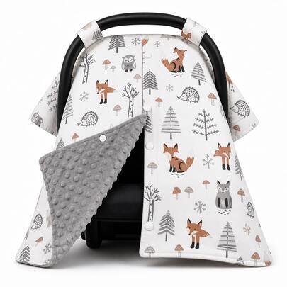 Baby Car Seat Cover, Baby Car Seat Sun Shade, Soft Breathable Baby Stroller Sun Shade