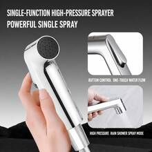 Multi-Function Wall Mounted Faucet With High Pressure Spray Head, Dual Valve Control 180° Swivel Spout, Bathroom Laundry Mop Sink Faucet Set - A - View 4