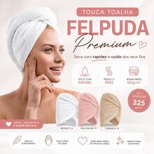 Touca Mágica Toalha Felpuda de Secagem Rápida - Visão 2