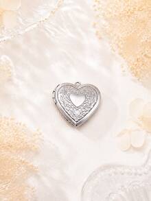 8pcs Fashion Stainless Steel 18K Gold Plated Heart Shaped Locket Pendant, Photo Locket Small Box With Flip Cover, DIY Unique Ideal Gift For Friends Birthday, Family, Mom/Grandma/Wife Anniversary Gift, Autumn Fashion, Casual, Vintage, Personalized, Daily Wear, Prom, Mother's Day, Valentine's Day, Graduation, Wedding - Multicolor - View 4