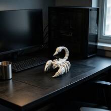 Mecha Scorpion Multi-Platform Controller Stand | With The Posture Of Mechanical Armor And Lethal Tail Stinger, Providing A Dedicated Display Spot For Your PS, XboxS And Switch Pro Controllers. It Is A Powerful Totem For Your Gaming Desk, And Also A Mechanical Aesthetic Token For Hardcore Gamers - Mech Scorpion Handle Stand - View 8