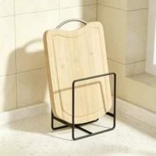 1 pieza Escurridor de platos vertical de metal para cocina, estante de almacenamiento multifuncional para encimera, organizador ligero y elegante para platos/tablas de cortar/tapas de ollas, estante de hierro resistente a la oxidación que ahorra espacio, adecuado para todas las necesidades de almacenamiento y organización de la encimera de la cocina del hogar - Multicolor - Ver 4
