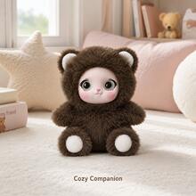 Super Soft Plush Stuffed Animal Toys, Cute Rabbit, Bear, Sheep Figurines, Adorable Dolls For Kids, Bedside Or Desk Decor, Ideal Gift For Birthday And Holidays - Brown - View 3