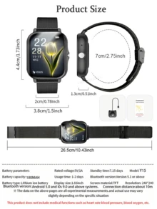 1.83 Inch Smart Watch For Men And Women, 1pc, Can Make Calls, Receive Messages, Alarm, Pedometer, Multiple Sports Modes, Compatible With Android And IOS, Suitable For School, Sports, Parties, Birthdays, Ideal Gift - Multicolor - View 13