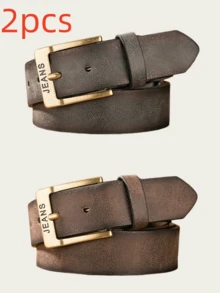 1 pieza Cinturón de cuero de PU vintage multicolor con hebilla de metal en relieve, estilo vaquero bohemio occidental para hombres. Accesorio de otoño, Halloween, otoño-invierno, adecuado para adolescentes, jóvenes, hombres, uso casual, al aire libre, atlético, vacaciones, regalos de graduación, cumpleaños, uso diario. - Como se muestra en la imagen - Ver 72