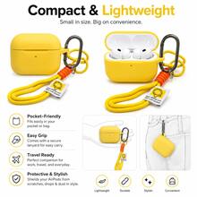 Cross-Border Hot-Selling Compatible With Airpods Protective Case Minimalist Style Handmade Braided Rope Contrast Color Lanyard Bluetooth Earphone Case - Yellow - View 4