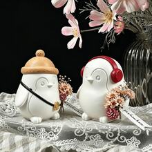 Cubulo Set 2 Buah Cetakan Silikon Resin Penguin Lucu, Cocok untuk Resin Epoksi, Lilin Aromaterapi, Plester, Cetakan Pengecoran Resin Sabun, Kerajinan Tangan DIY, Dekorasi Rumah untuk Pesta Natal dan Halloween - Cetakan Set Bayi Penguin - 718/719 - View 4
