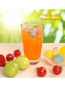 1/5/10/20pcs Reusable Plastic Ice Cubes, Washable And Freezable Ice Cubes, Suitable For Coffee, Bar Parties And Holiday Celebrations - Christmas, Easter, Thanksgiving, Back To School - Multicolor - View 6
