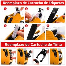 Vmingo Pistola Etiquetadora Manual 8 Dígitos Codificadora Precio Fecha Caducidad 10000 Etiquetas - Naranja - Ver 5