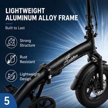 Dult Electric Bicycle, 500W Motor, 48V 15Ah Battery, 14-Inch Thick Tires, Top Speed Of 28 Miles Per Hour, Range Of 28 Miles, All-Terrain Electric Bicycle. - 加 - 查看 4