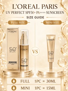 L’Oreal Paris 歐萊雅新多重防護隔離霜，正裝30ml，小樣15ml，SPF50+PA++++ 廣譜抵禦 UVA/UVB、質地輕薄不泛油、抵禦城市污染、持妝清爽，適合所有膚質日常通勤防曬、出門便攜補塗及護膚禮盒搭配 - 新多重防護隔離霜外禦內護 - 查看 3