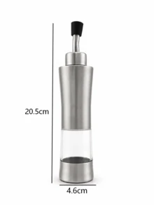 1件不鏽鋼油瓶，廚房用油瓶與液體調味料分裝瓶，透明儲液室，可重複填充，附保護蓋出油嘴，易清洗，適用居家烹飪與餐桌，廚房配件 - 查看 14