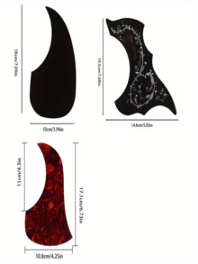 1pc Folk Classical Acoustic Guitar Pickguard, Suitable For 40-41 Inch Guitar Pickguard Strumming Protection Sticker, Guitar Face Anti-Scratch, Great Holiday Musical Instrument Gift - Multicolor - View 4