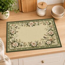1pc Absorbent Drying Mat, Kitchen Decor Coffee Machine Mat, Handmade Coffee Pot Drip Tray, Kitchen Floor Mat, Table Mat, Kitchen Countertop Dish Drying Mat, Breakfast Mat, Heat Resistant Drip Tray With Non-Slip Backing, Diatomaceous Earth Drip Tray, Stain Hiding, Super Absorbent Kitchen Drip Tray, Easy To Clean Dish Rack Mat, Perfect For Kitchen, Dining Table, Coffee Shop, Bar, Holiday, Party, Home Decor, Holiday Gift - Multicolor - View 2